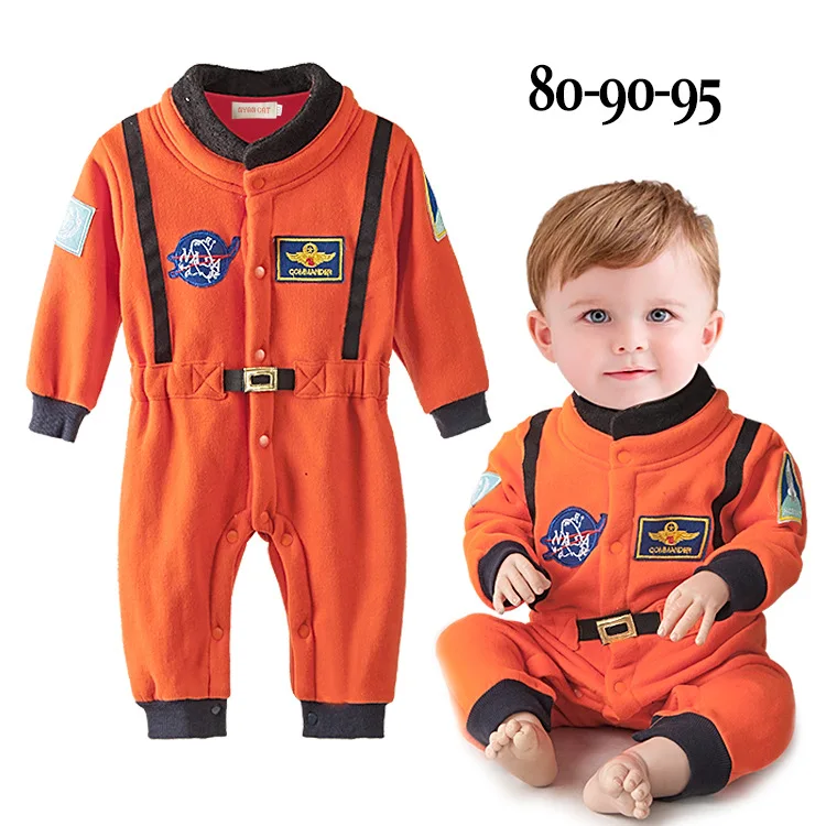 Astronauta Costume Space Suit pagliaccetti per neonati Toddler Infant Halloween Christmas Birthday Party Cosplay Fancy Dress