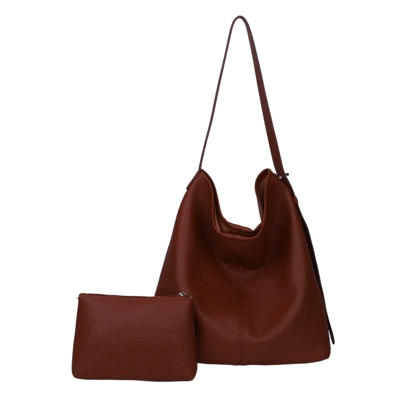 Light Luxury PU Solid Color Hasp Hot Sale Shoulder Bags for Women 2026 High Quality Large Capacity Unique Design Crossbody Bags