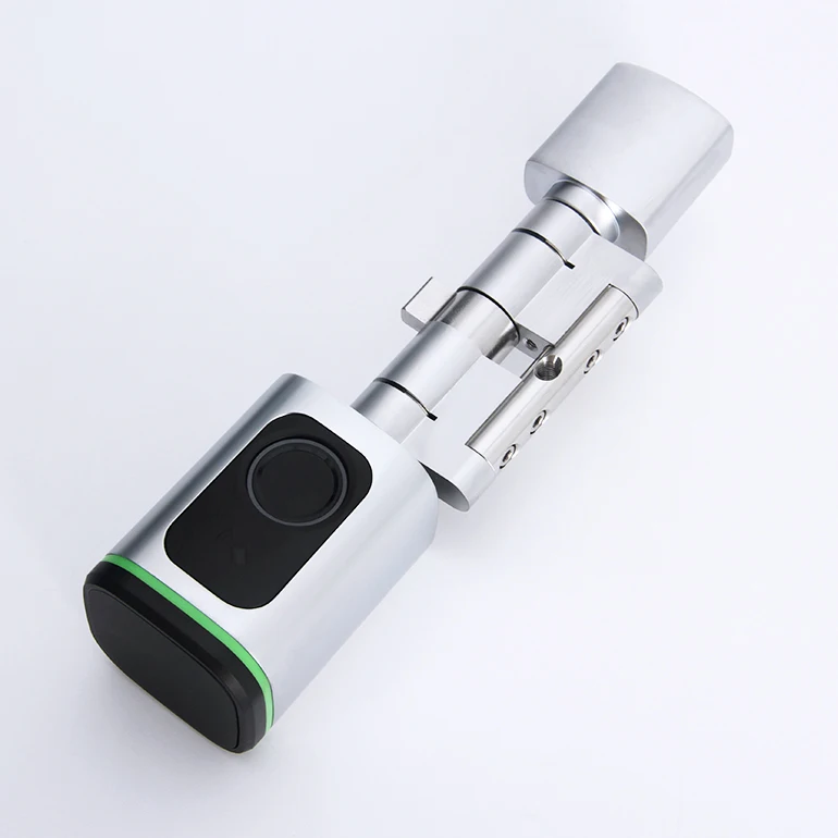 European Standard Tuya Ble Biometric Fingerprint Electronic Cylinder Smart Door Lock TTlock for Home and Apartment