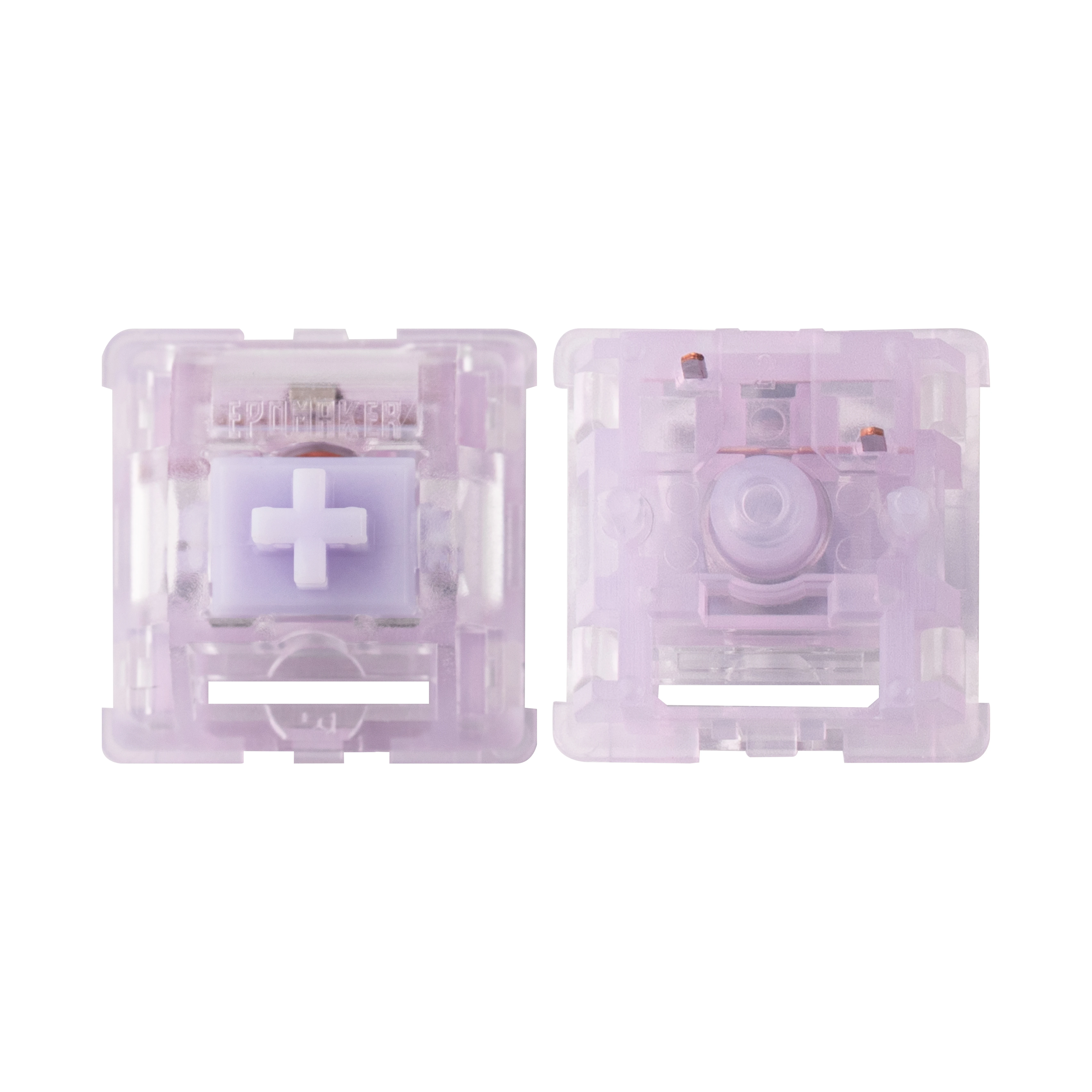 100 PCS EPOMAKER Lilac Silent Tactile Switches Set Factory Lubed 40gf 5-Pin Mechanical Switches for Hot-Swap Gaming Keyboards view 2