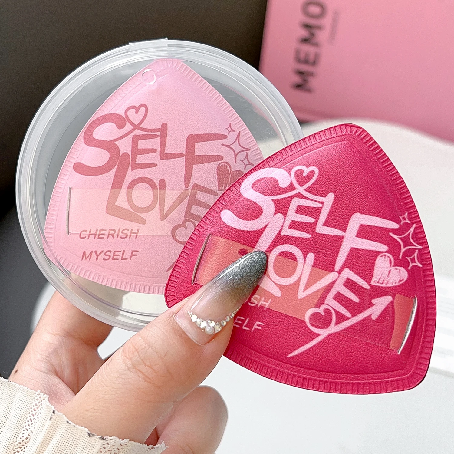 Triangle Air Cushion Powder Puff with Box Sets for Foundation Concealer Makeup Application Tool Wet Dry Dual-use Cosmetics Puffs