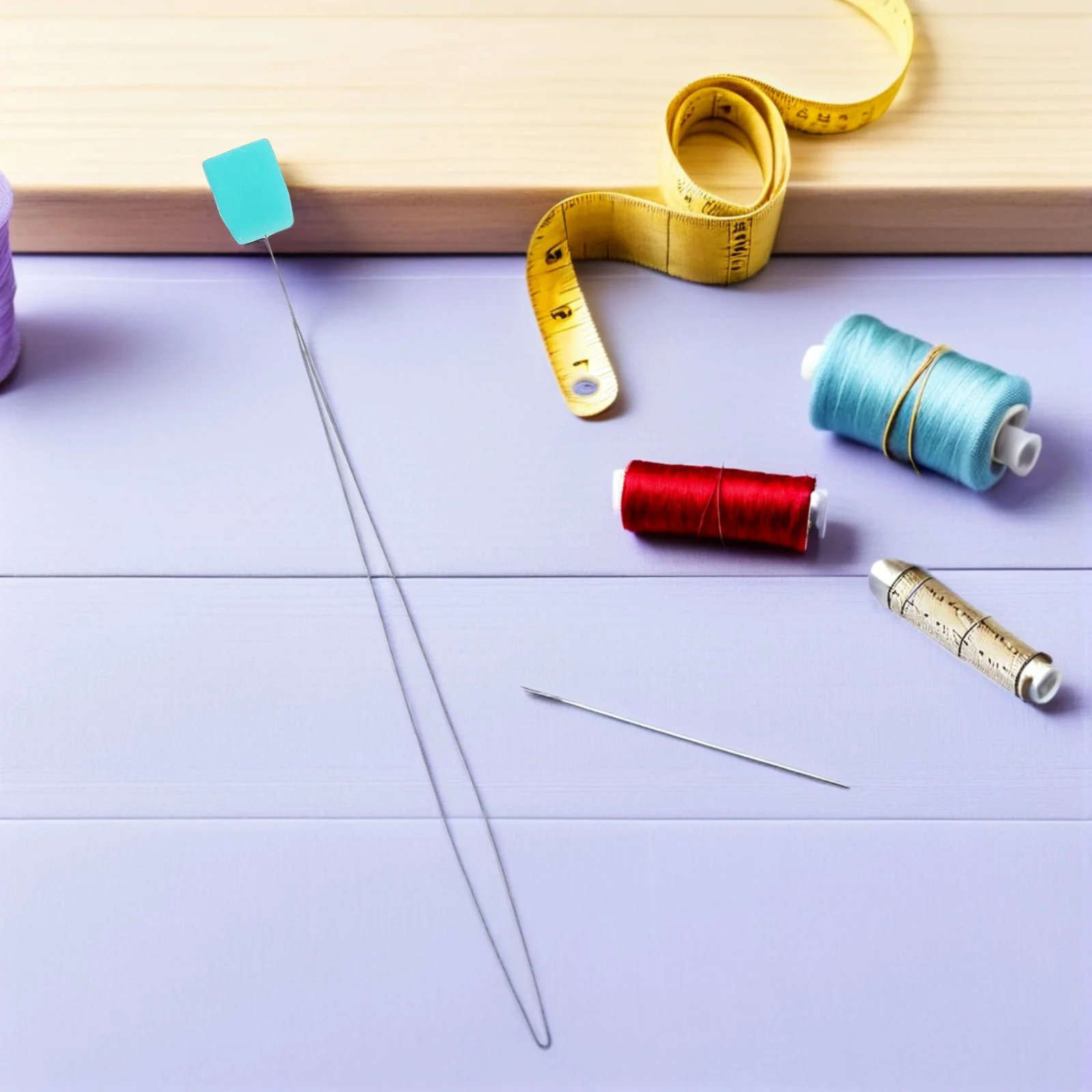 

15Pcs Long Needle Threaders Wire Loop Sewing Accessories Steel Needle Threading Tools for Hand Sewing Embroidery Cross Stitch