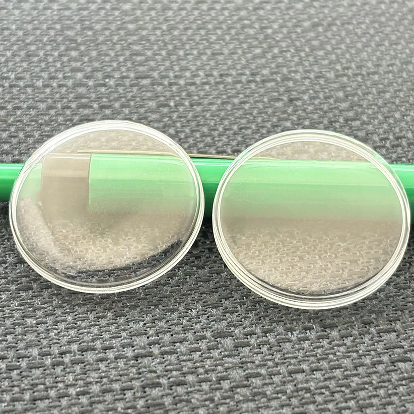 4pcsWatch Movement  Accessories Old Shanghai 7120 Watch Mask  Plastic Organic Rubber Cover Flat Fat Surface Watch Cover Mirror