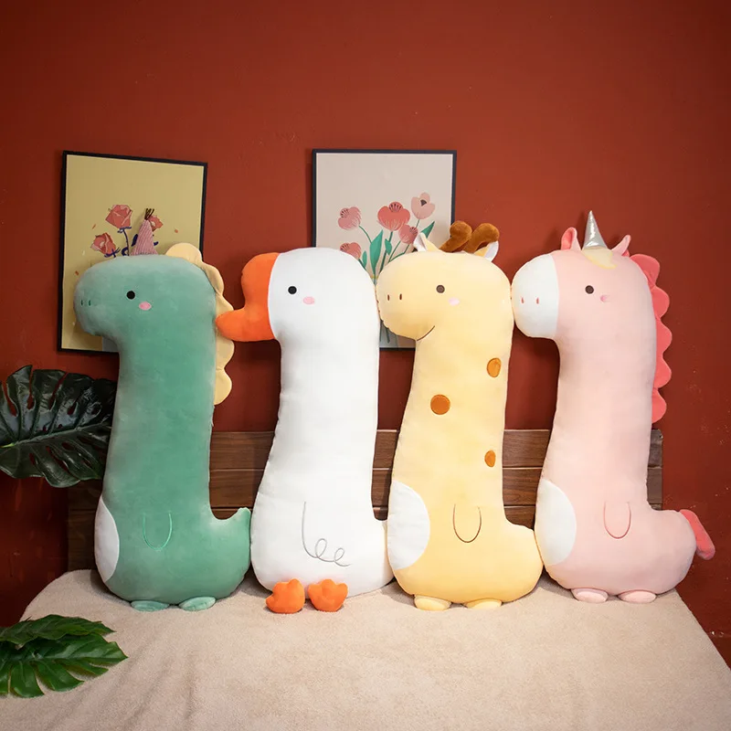 Cute Animal Long Throw Pillow Girls Sleeping Legs Stuffed Doll Pillow Can Be Disassembled and Washed Dolls