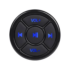 kebidu Steering Wheel Music Player Wireless Bluetooth Remote Control Media Button Multimedia for Android IOS Smartphone Car Kit