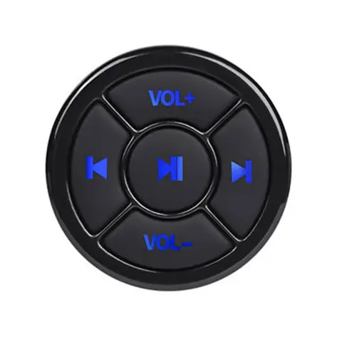 kebidu Steering Wheel Music Player Wireless Bluetooth Remote Control Media Button Multimedia for Android IOS Smartphone Car Kit