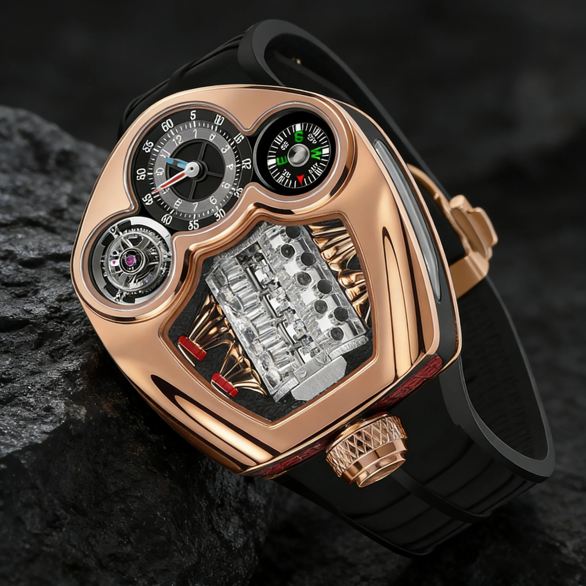 Relógio de quartzo PINDU Desig - Compass Watch Luxury avaliação e preço
