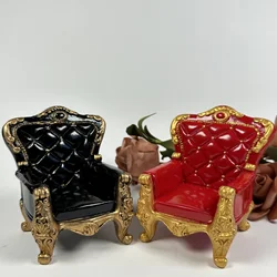 Resin Sofa Model Mini Furniture, Soldier Seat, Doll House Accessories, BJD Sofa Ornaments, OB11, 1: 12