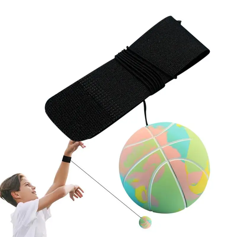 Wristband Return Ball Rebound Sport Return String Rubber Ball Bounce Back Wrist Toy With String For Adults Boys Girls Kids Teens