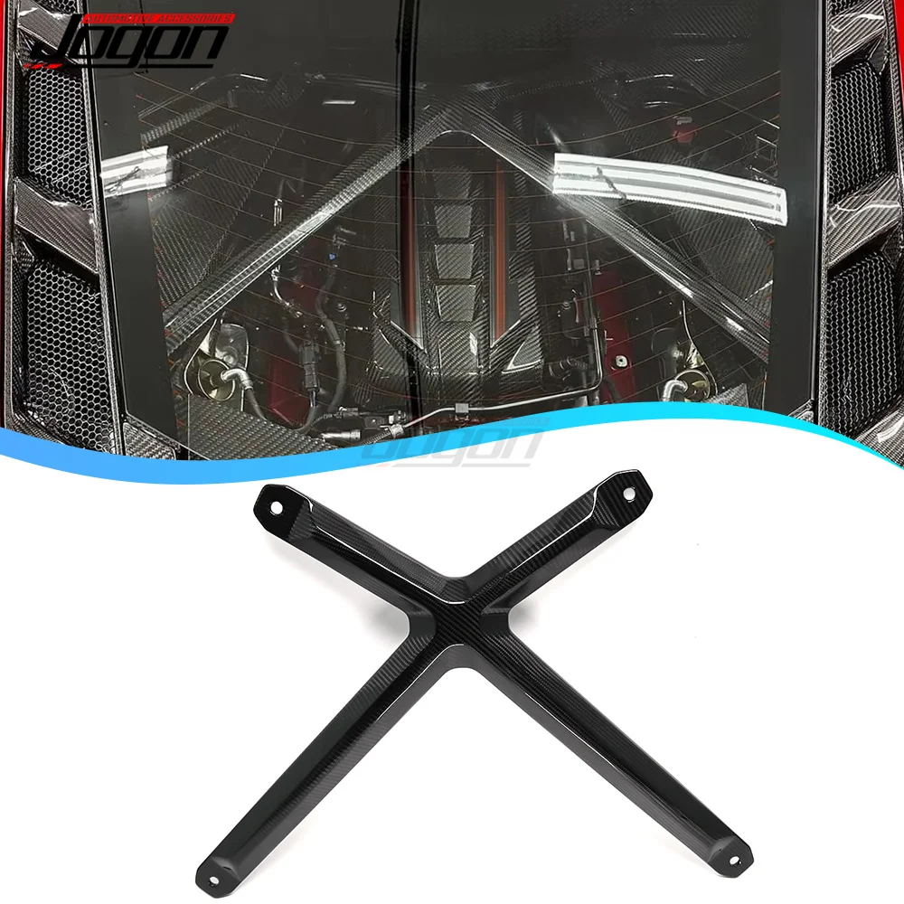 

Dry Carbon Fiber Engine Bay Engine X Strut Cover Trim For Corvette C8 Stingray Coupe Z51 Z06 Z07 2020+ Interior Accessories