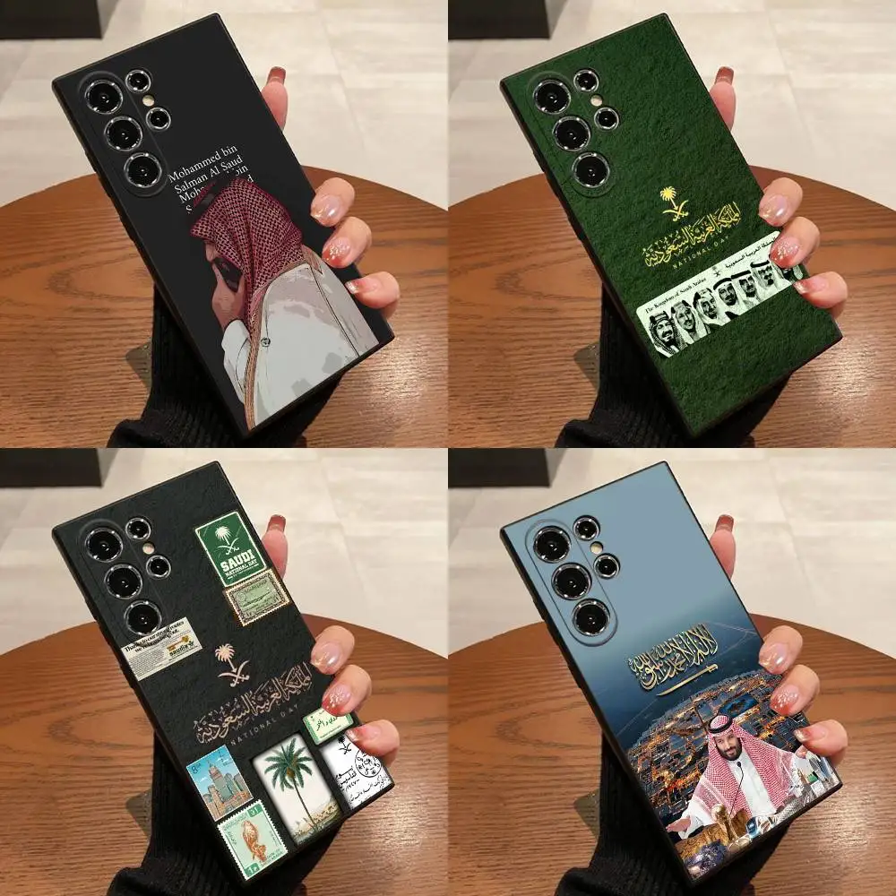

Salman Saudi Arabia King Flag Phone Case For Samsung S25,S24,S21,S22,S23,S30,Ultra,S20,Plus,Fe,Lite,5G Black Box