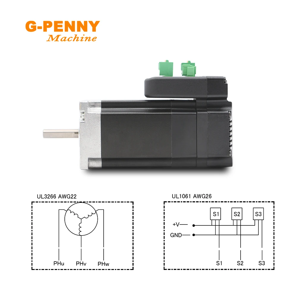 JMC 140W Integrated Servo Motor with Driver 140w 36VDC 3000rpm 0.45Nm 6.0A Mini Servo Motor & driver