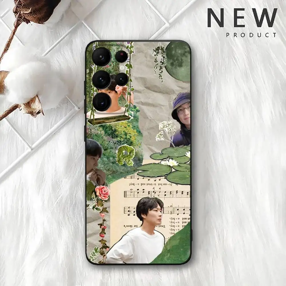 R-Roh J-Jae-Won 電話ケース サムスン S 25、24、23、22、30、21、10、9、ウルトラ、プラス、ライト、FE、4、5G ブラック ソフトケース