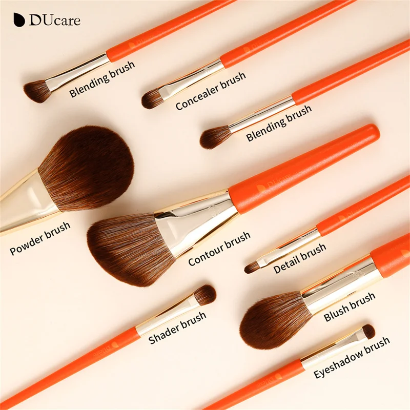 DUcare 8-14PCS Makeup Brushes Set Professional Beauty Make up brush  Powder Foundation Eyeshadow Brushe Cosmetic Tool Gift Brush