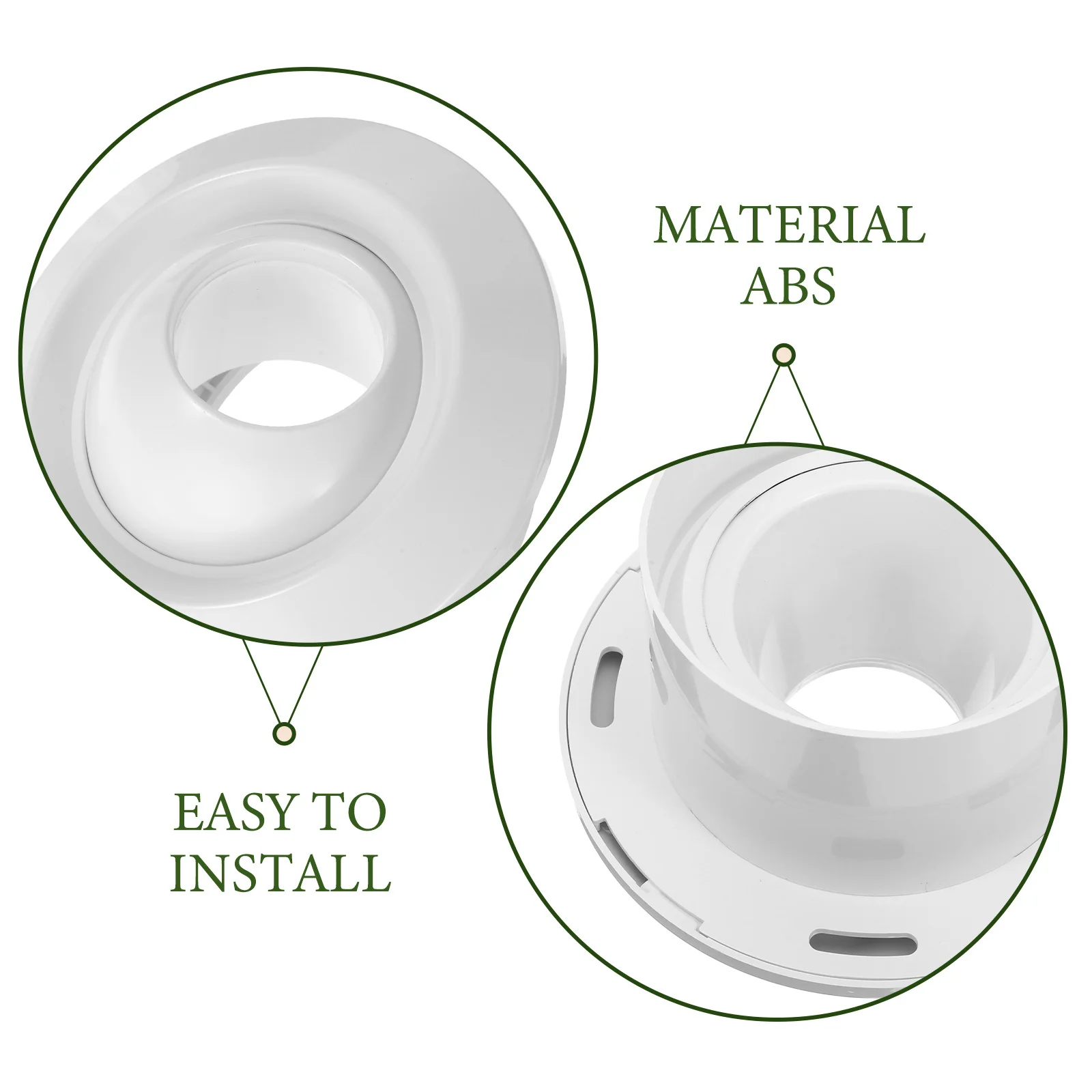 4" Adjustable Spherical Jet Nozzle Abs Round Air Diffuser For Ceiling Ventilation Rotating Hvac Exhaust Cover Factory Office