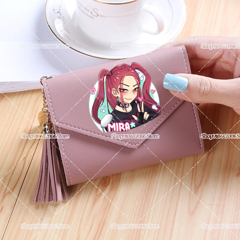 Kpop شيطان الصيادين النقدية المغلف المحفظة للفتيات أنيمي المال كليب رومي ميرا زوي حاملي بطاقات النساء محفظة نسائية للعملات المعدنية حقائب الموضة #4