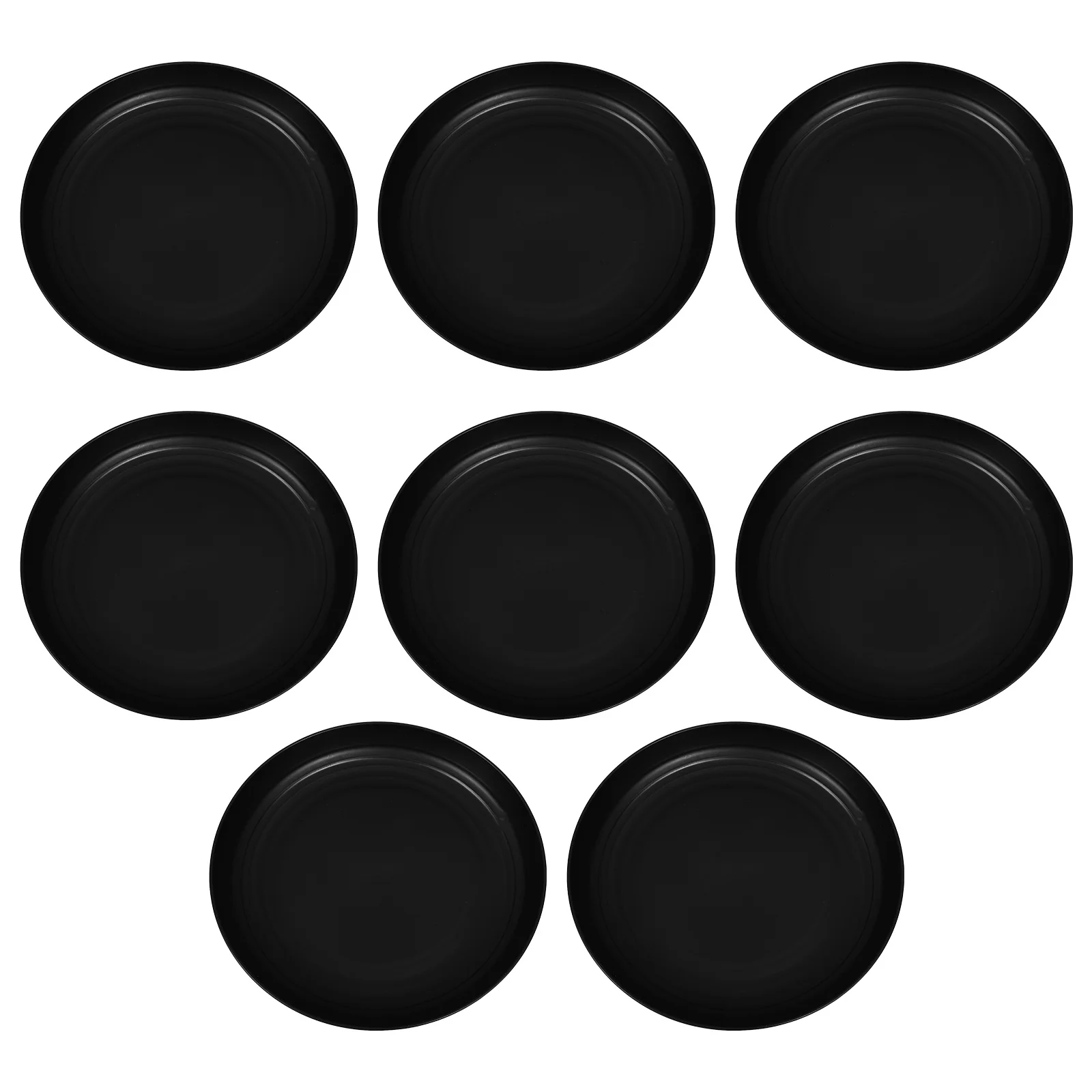 

8pcs Lightweight Dinner Plates Unbreakable Reusable Plastic Food Tray For Picnic Snack Fruit Nuts Serving Small Plate Lunch