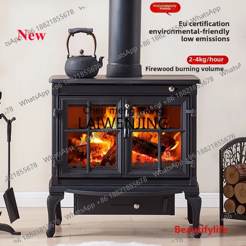 

Дровяной камин A55 для домашнего отопления, французская чугунная печь для обогрева, работающая на дровах