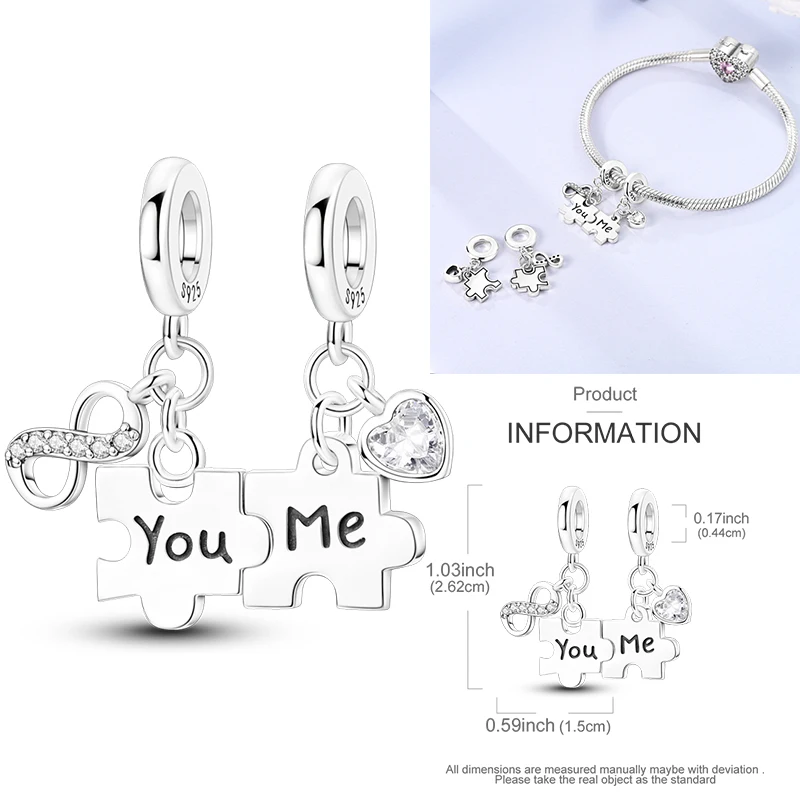 925 Sterling Silber Charm-Perlen Kaffee Ei Toast Sonne Mond Motorrad Schmetterling Frucht DIY Armband Halskette Geschenk für Frauen – Detail 25