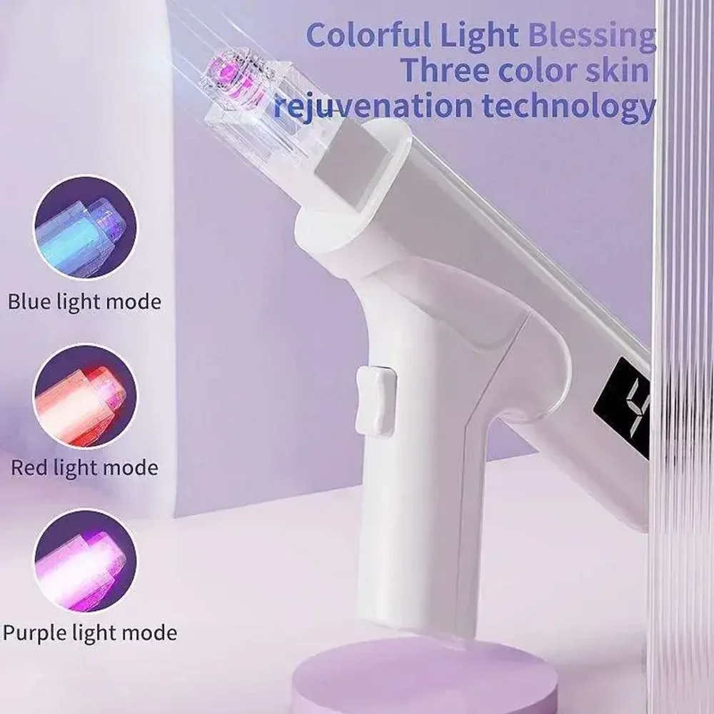 Huidbleken Draagbare Mini Driekleurige Licht Nano-Microkristallijne Niet-invasieve Huidverzorging Schoonheidsinstrument