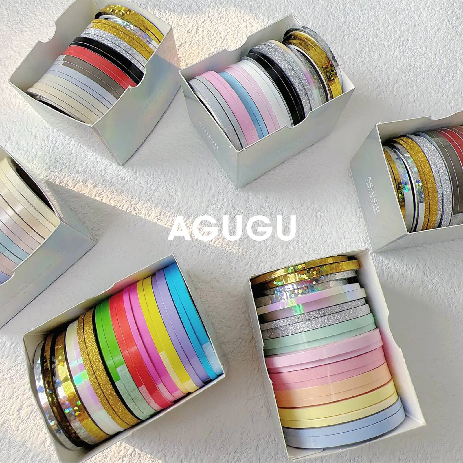 20 Rolls Skinny Washi Tape Set Gold Foil Masking Thin Basic Patterns Decorative Tapes for Crafts Journals Planners Scrapbooking