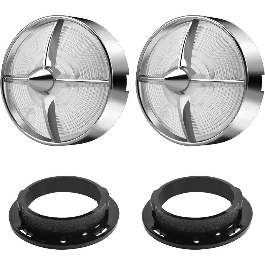 

3 1/4 "чехлы для линз указателей поворота мотоцикла, 2 шт., пользовательские прозрачные линзы для передних и задних фонарей, ретро колпачки для задних фонарей, универсальные для Harley