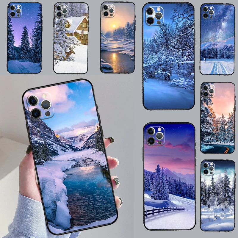 Landscape Winter Light Snow Case For Samsung Galaxy M12 M52 M06 M16 M36 M56 M33 M15 M55 M31 M13 M14 M53 M32 M35 M34 M54