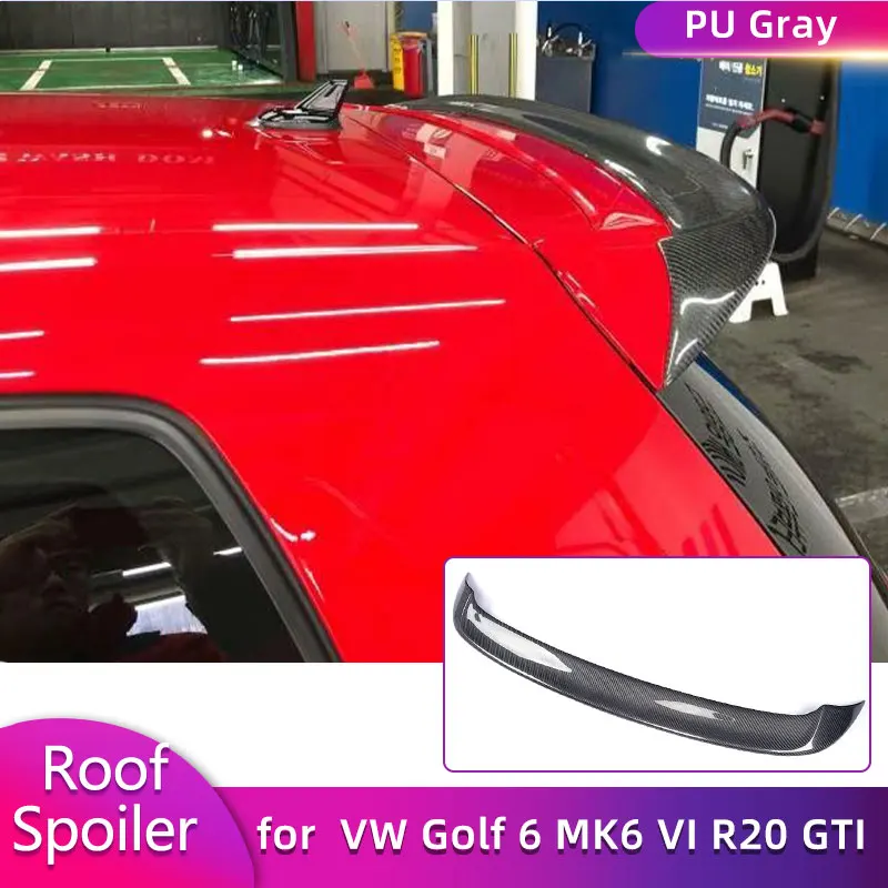 

Карбоновый задний спойлер на крышу автомобиля для VW Golf 6 MK6 VI R20 GTI 2010-2013, накладка на багажник, окантовка окна, ABS