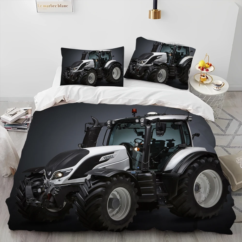 Imagem -06 - Car Tractor Truck Series Comforter Bedding Setduvet Cover Bed Conjunto Quilt Cover Fronha King Queen Size Conjunto de Cama Kids 3d 3d