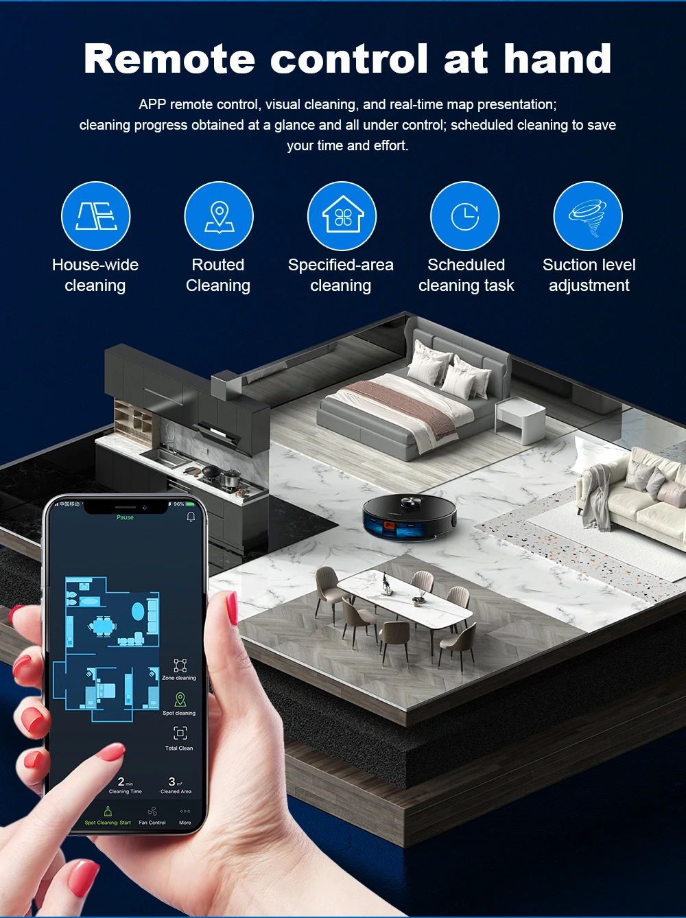 Liectroux X6 LDS Robot Vacuum Cleaner,Laser Lidar Navigation,Wet & Dry Mopping,6500Pa Suction,Multi-Floor Map,Customized Smart H