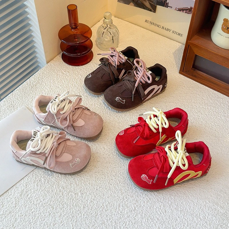 

Детские тренировочные туфли на плоской подошве, модные милые животные с вышивкой, универсальная детская повседневная обувь в полоску, кроссовки унисекс I09284