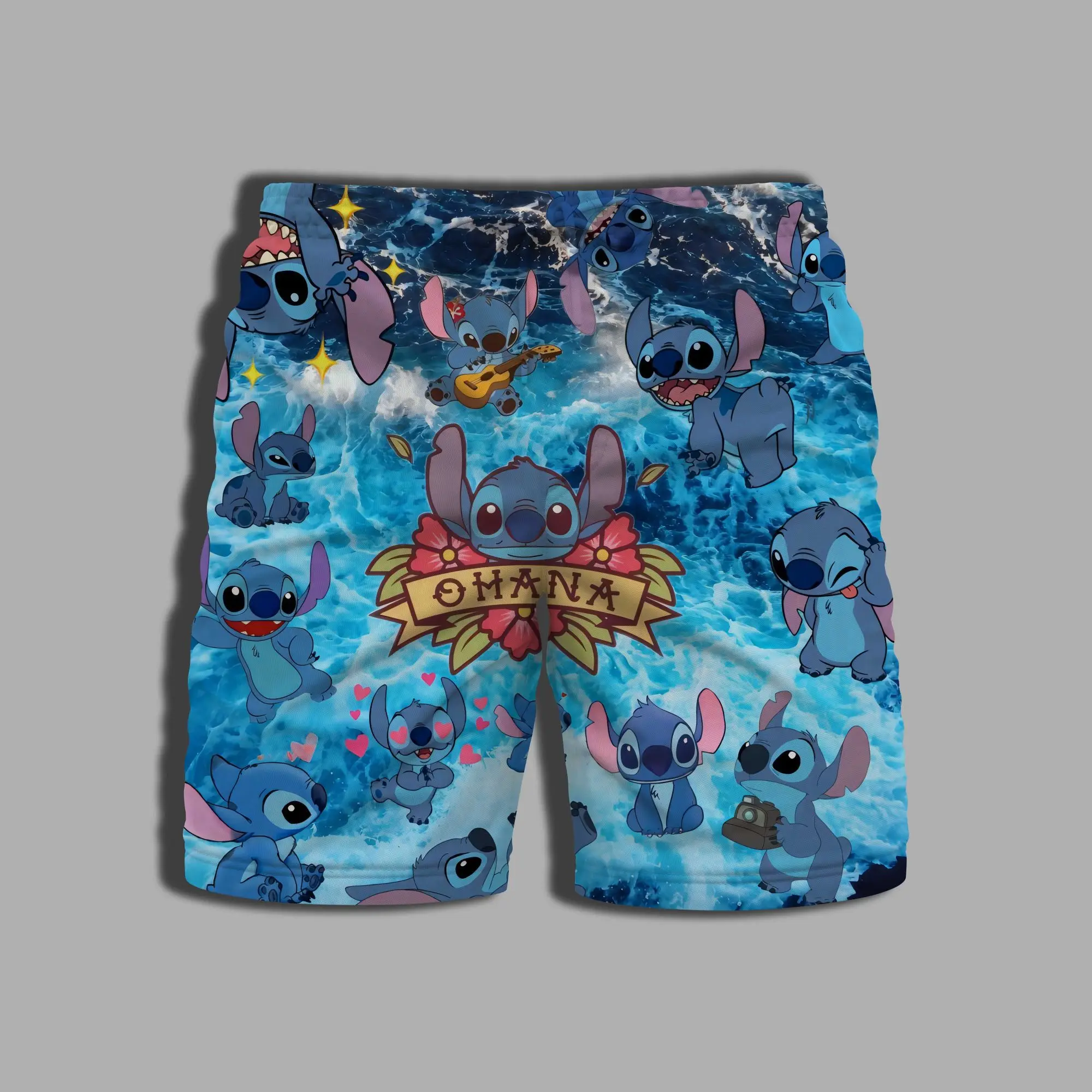 Summer Gym Men's Swimming Trunks Bathing Suit Man Swimsuit Disney Male Shorts for Women Beach Wear Pants Printing Clothing Whole