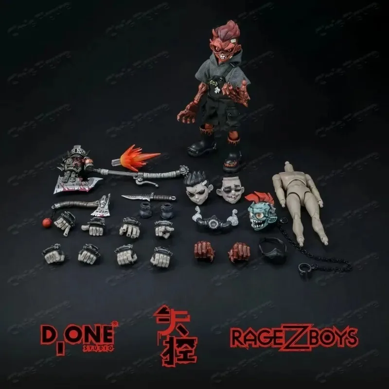 

In Stock D_one Studio Rage-Zboys Series Yazai Yazai 1/12 Scale Collectible Movable Doll Adult Toy Model Collection Gift