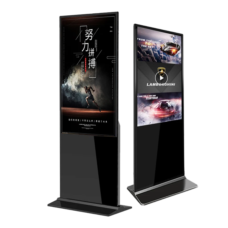 

OEM 43" 49" 55" Floor Standing Advertising Display LCD Touch Screen Digital Kiosk Advetsing Player