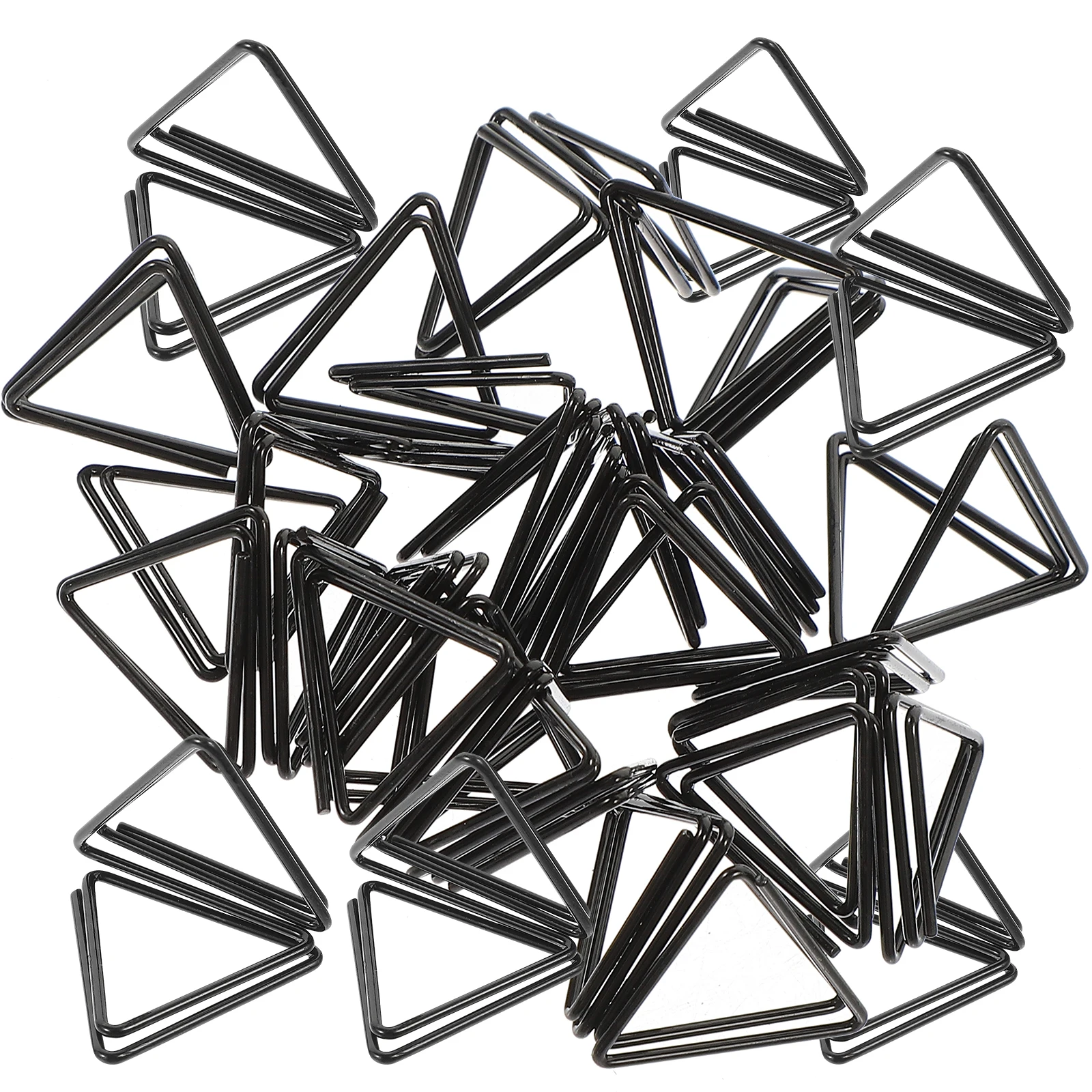 

20Pcs Metal Memo Clips Triangle Shape Desktop Photo Holders Table Card Stands Practical Office Picture Holders