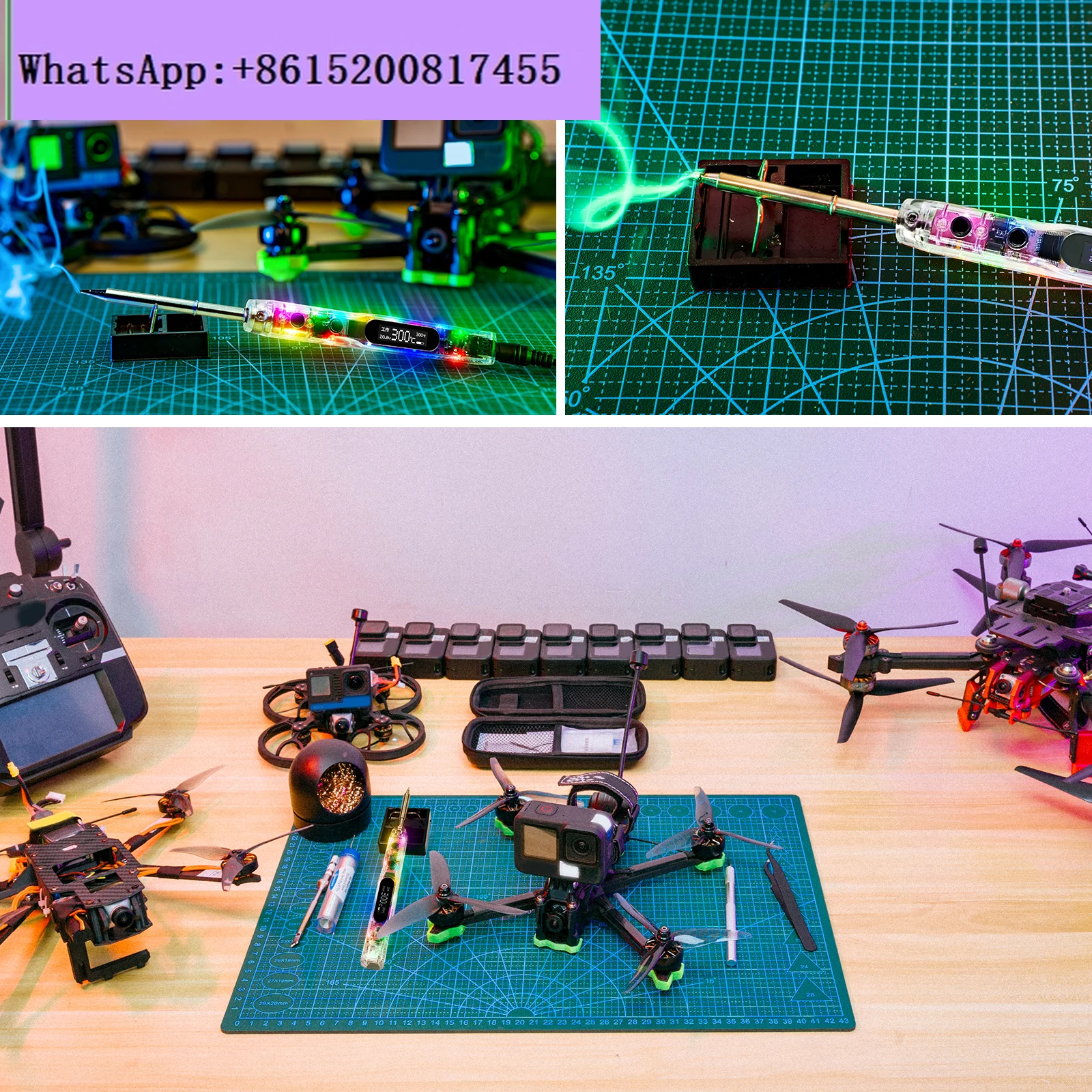 1PCS SI012 Pro Max Portable Soldering Iron with Ambient Light T12 | TS | SI Support PD |