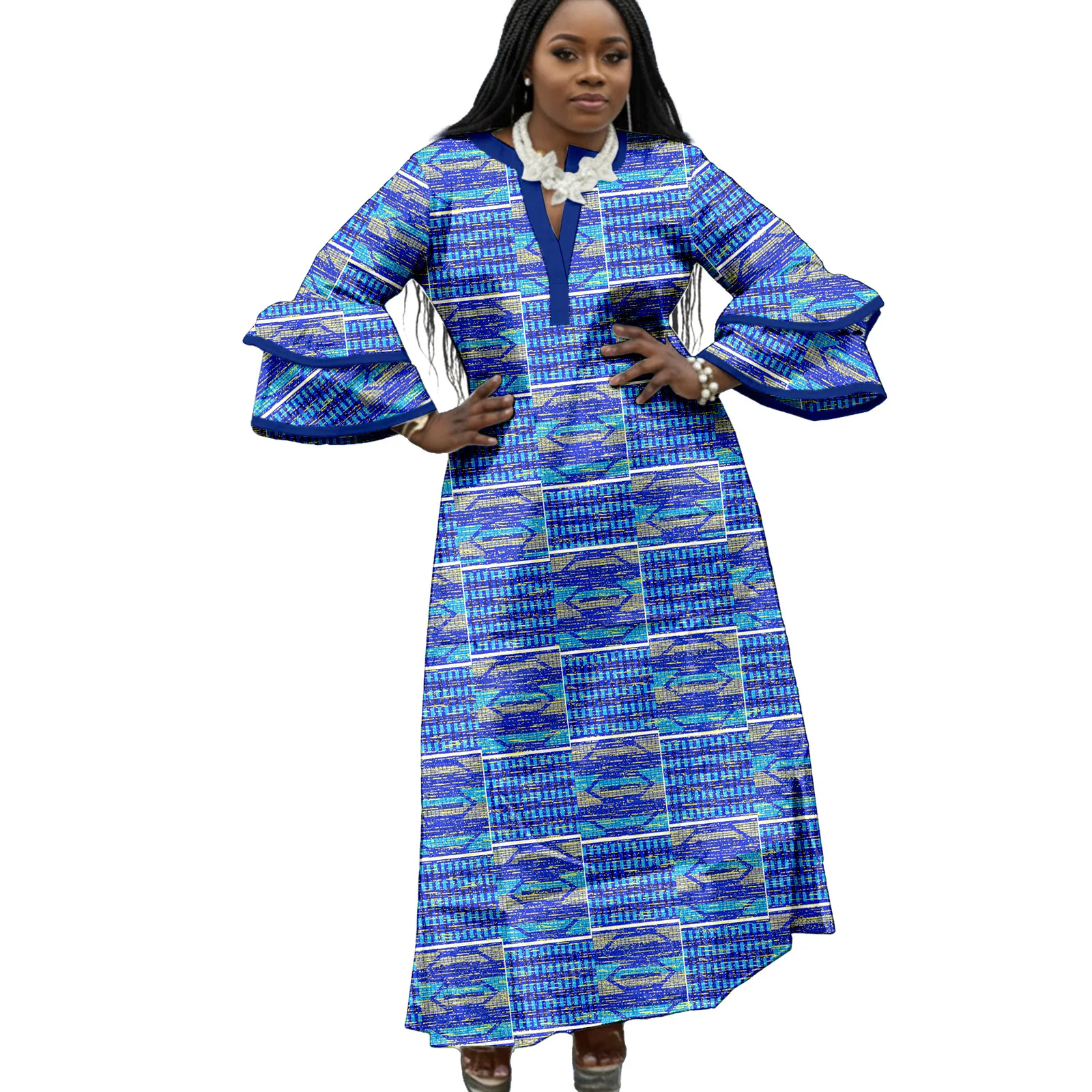 

Африканское платье для женщин Анкара Дашики Ките с принтом Повседневная элегантная одежда для вечеринок Повседневная одежда