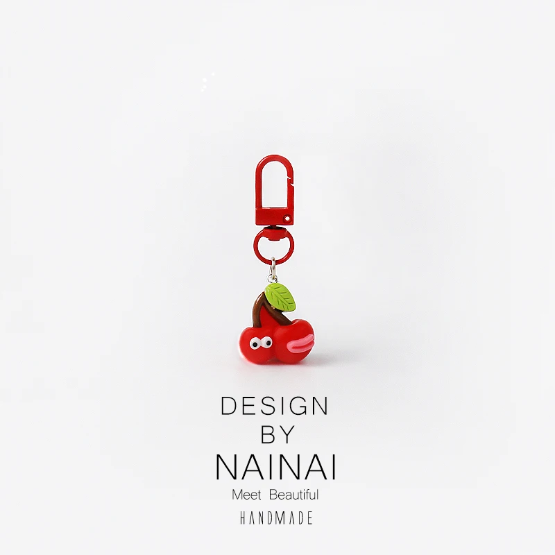 Adorable Fruit Keychain with Big Mouth Cartoon Vegetable Backpack Pendant  Dopaamine Sweet Girl Accessory