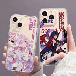 Game Honkai Impact 3 Phone Case for Samsung Galaxy A72 A71 A55 A54 A53 A52 A51 A50 A33 A32 A23 A13 4G 5G Clear Soft Capa Cover