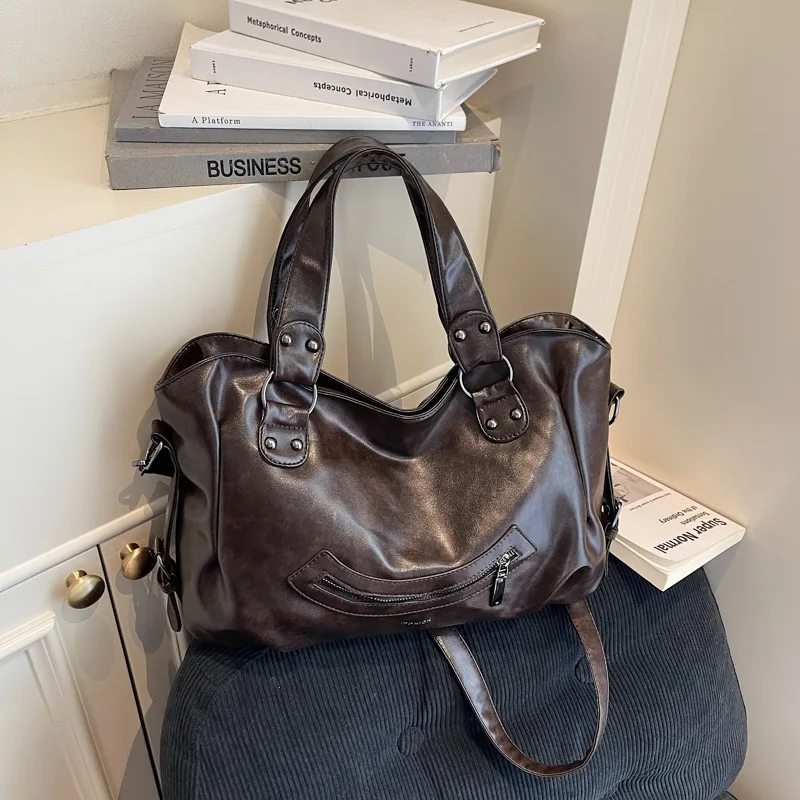 

2025 Autumn Vintage Underarm Bag, Spacious Shoulder Purse for Women, Casual Crossbody Tote, Versatile Day to Night Bag, Textured