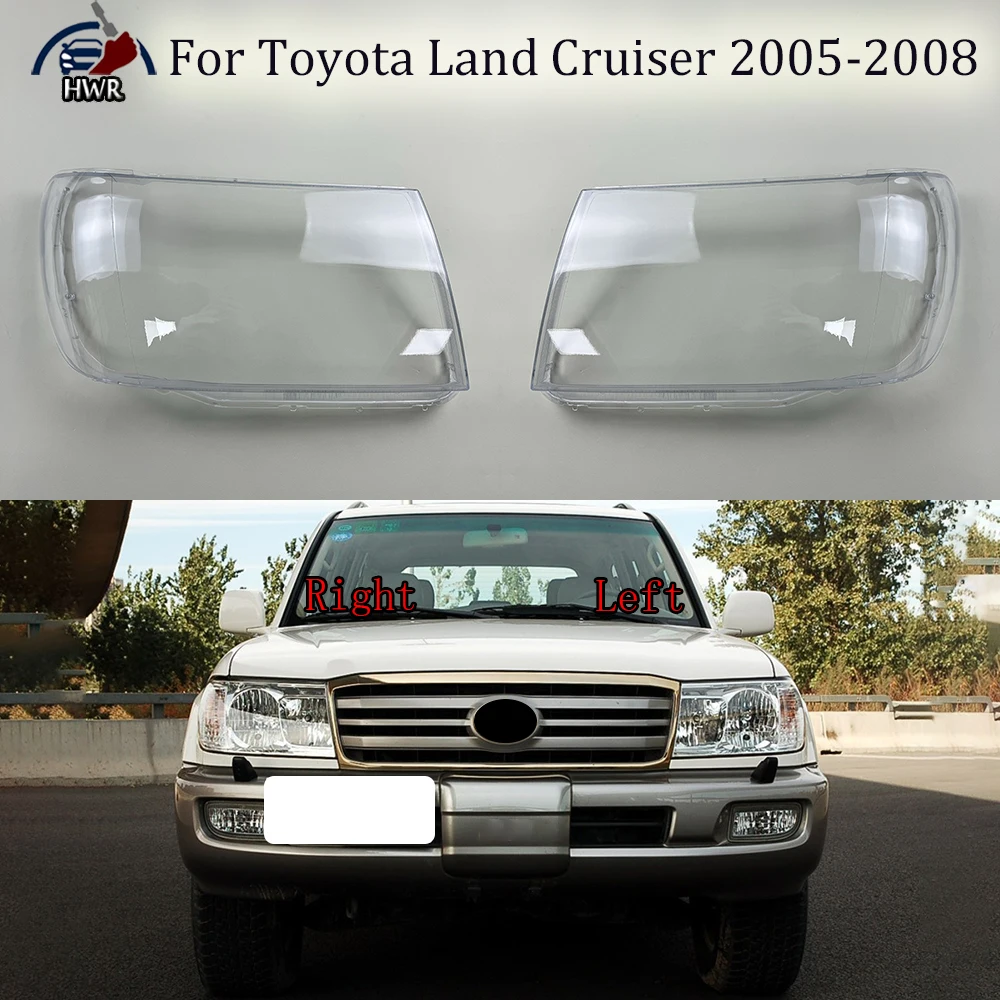 

Headlamp Cover Transparent Headlight Shell Replace Original Lampshade Plexiglass For Toyota Land Cruiser 2005 2006 2007 2008