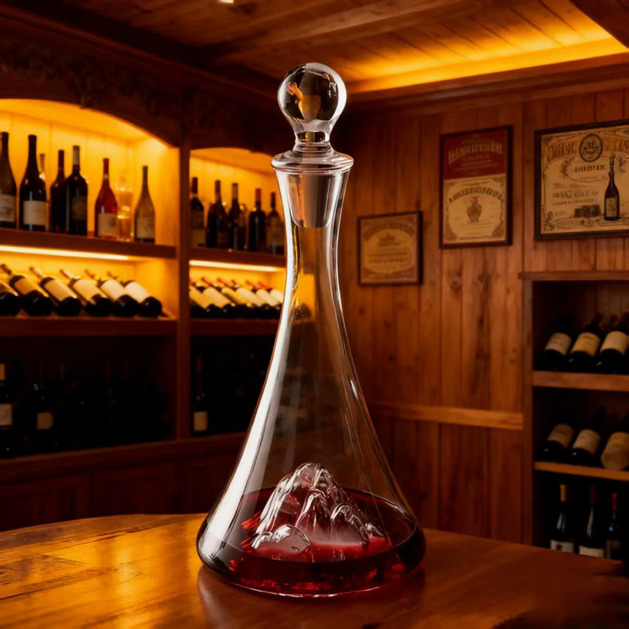 Crystal Glass Pitcher Wine Decanter Wine Dispenser Flagon Glass Wine Bottle Hip Flasks Barware Wine Pot Bar Accessories Gift