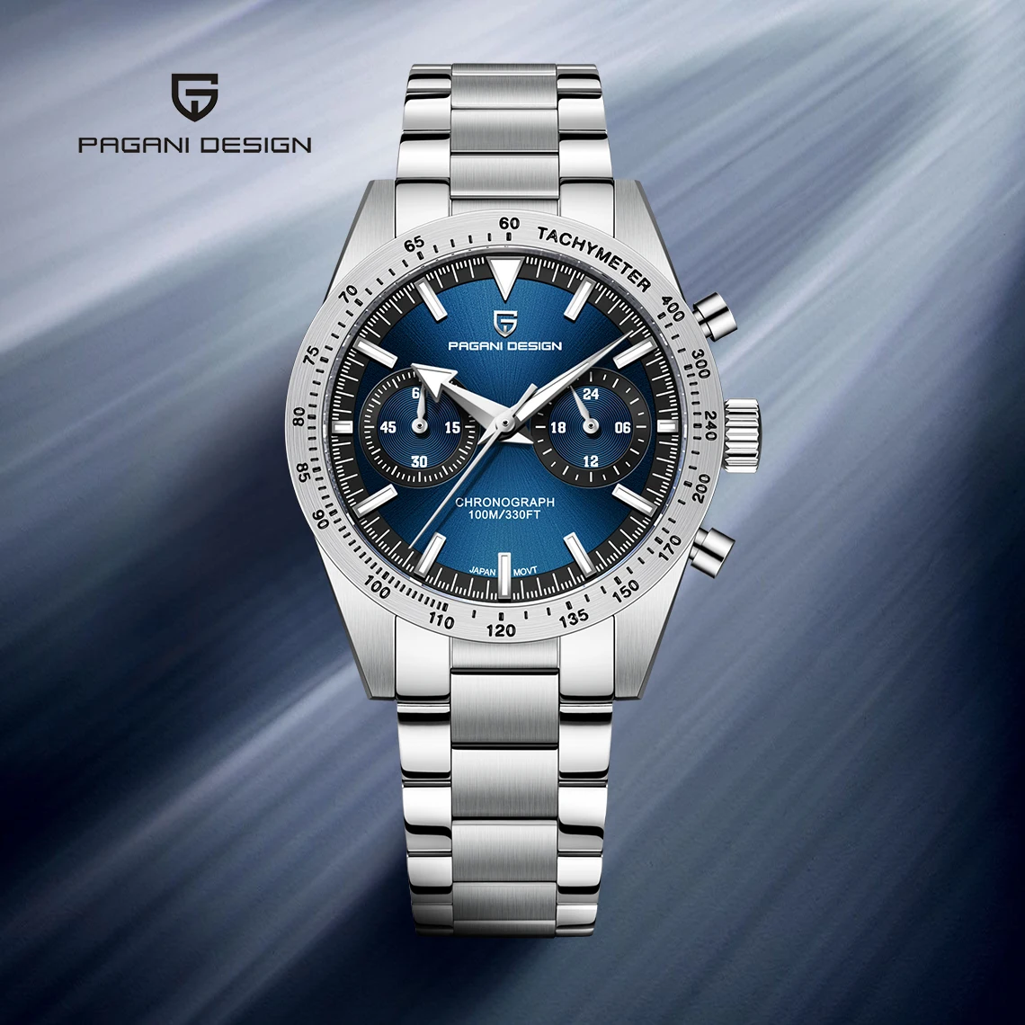 PAGANI DESIGN New Fashion Moon Men's Watches Luxury Quartz Watch For Men Sport VK64 AR Sapphire Glass 2026 Retro Chronograph