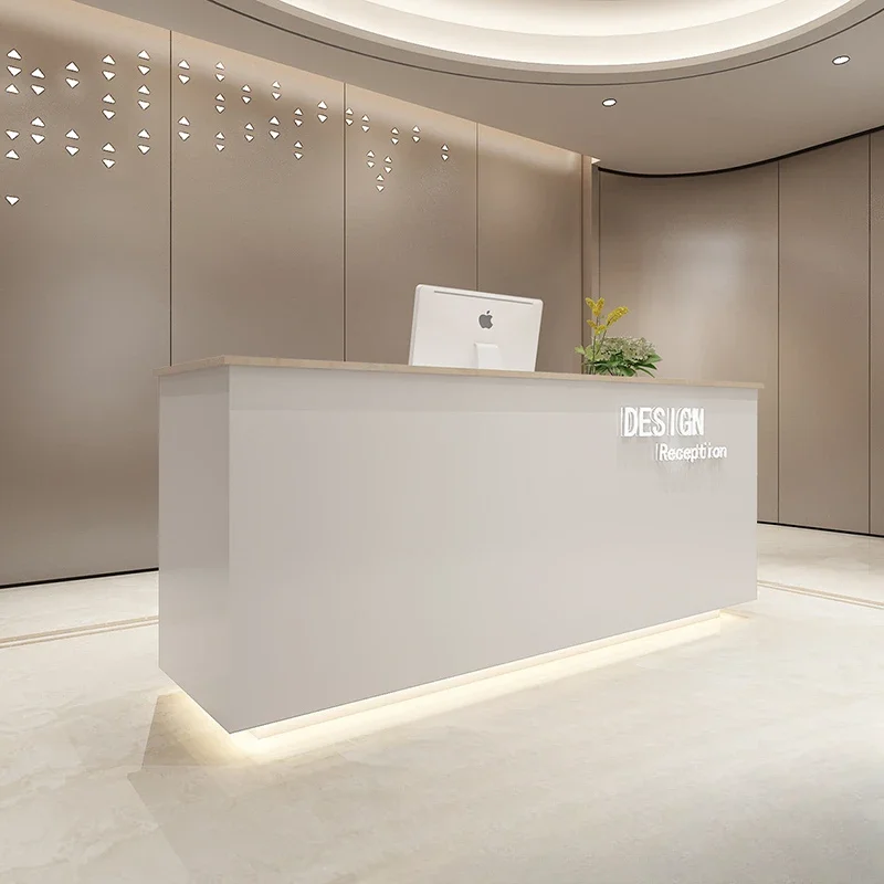 Cheap Desk Table Reception Cashier Glass Pulpito Modern Restaurant Atelier Room Office Receptionist Front Salon Small Advanced