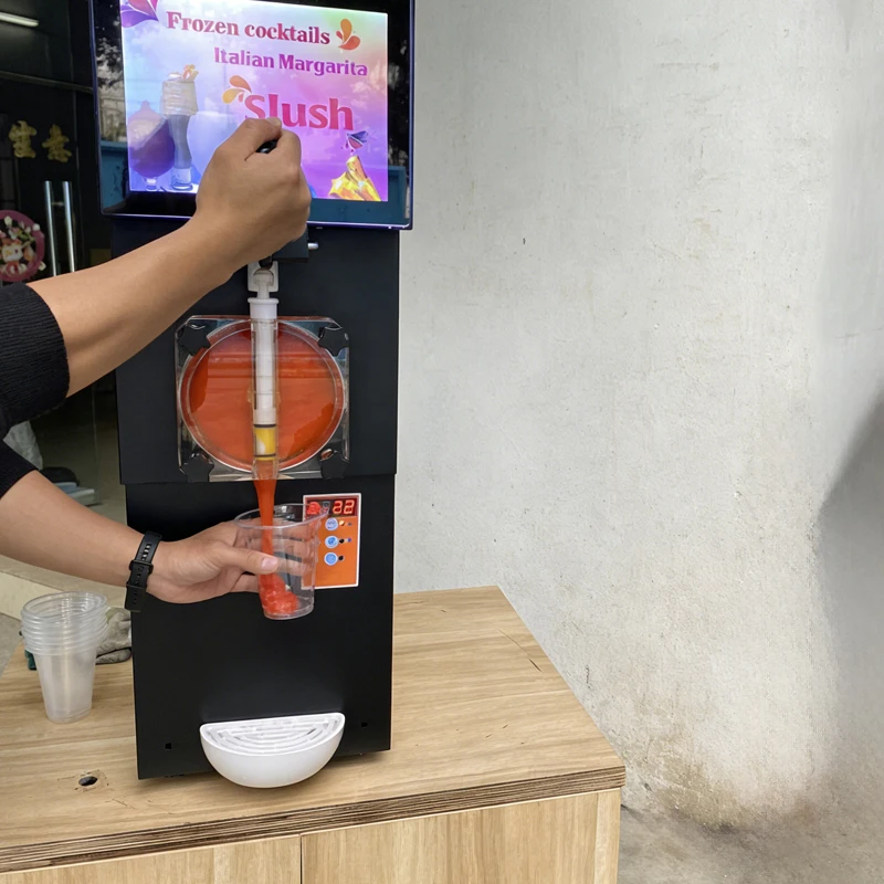 

Large Capacity Commercial Frozen Ice Slurry Machine Single Can Operation New Type Beverage Maker for Business Use