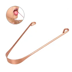 Pure Copper Tongue Scraper for Adults and Kids Tongue Cleaner with Firm Grip for Dental Health & Fresh Breath