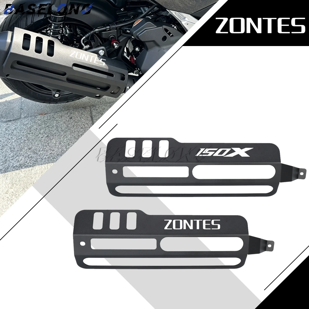 Motorcycle Accessories Exhaust Pipe Protective Cover Protector Shell For Zontes 150V 150X 175V 175X ZT150 V/X 175 V X 2026 2027