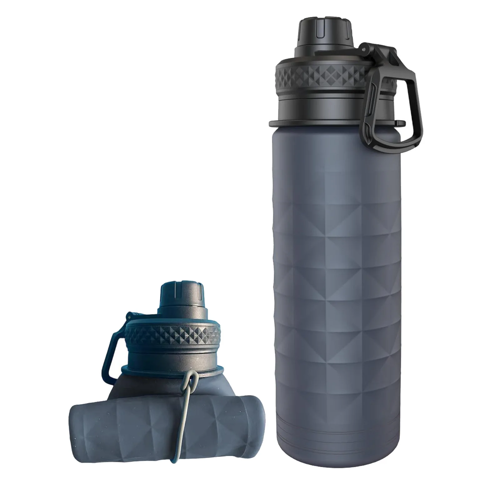 

Outdoor Collapsible Water Bottle Drop-resistant Leak-proof Silicone Hiking Water Bottle 700ml Lightweight Sports Water Bottle
