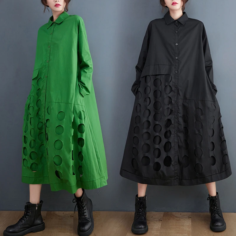 

Цветная длинная юбка-трапеция Dr с воротником свека, большие размеры, женская модная осенняя юбка трапециевидной формы с деталями на пуговицах