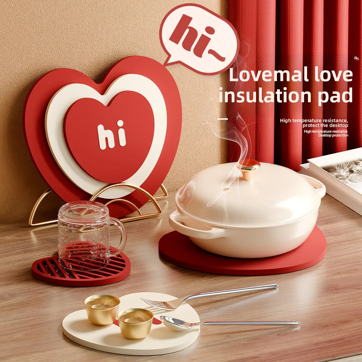 

Anti-heat Display Smart Anti-slip Pad, Anti-heat Pad, Silicone Heat Insulation Pad, Anti-slip Heat Insulation Pad Kitchen Tool